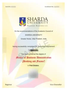 Sharda Sample degree