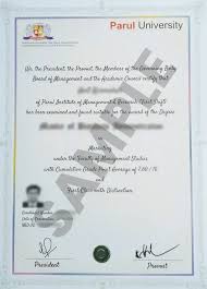 Parul Online Sample Certificate