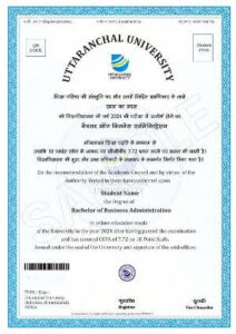 Uttaranchal online-degree-sample-format