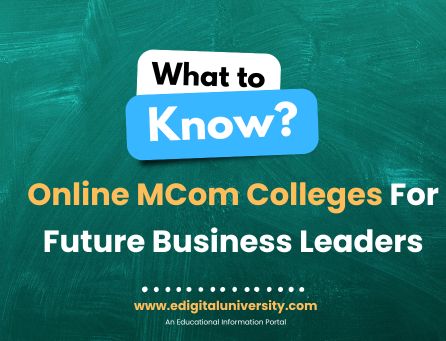 Online MCOM colleges india