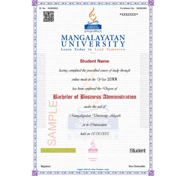 mangalayatan-online-sample-degre